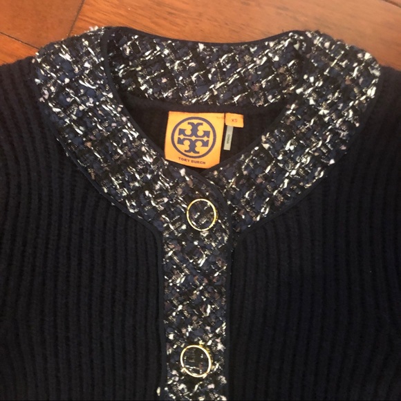 Tory Burch Annabelle Tweed Sweater Skirt Set - Picture 4 of 6